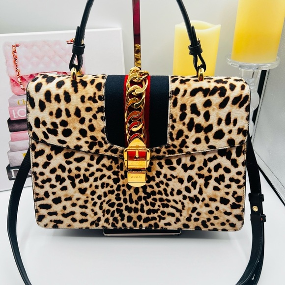 Gucci Handbags - Gucci Sylvie Medium Calf Hair Bag with Certificate of Authenticity (CoA)
